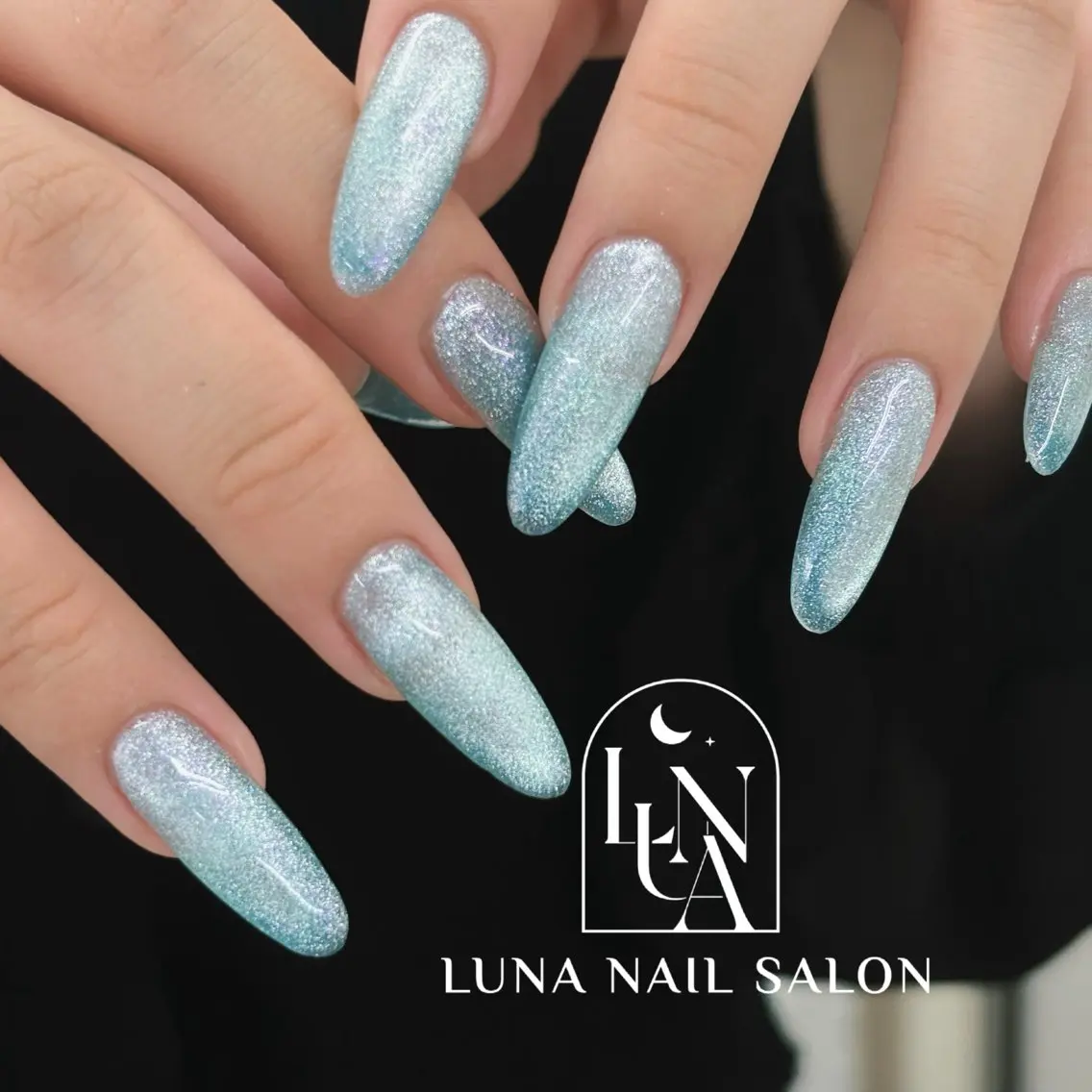 ネイル アートネイル フレンチネイル ジェルネイル ガラスフレンチ 韓国ネイル ハンドネイル ハンドケア LUNA Nail salon💕のネイルデザイン