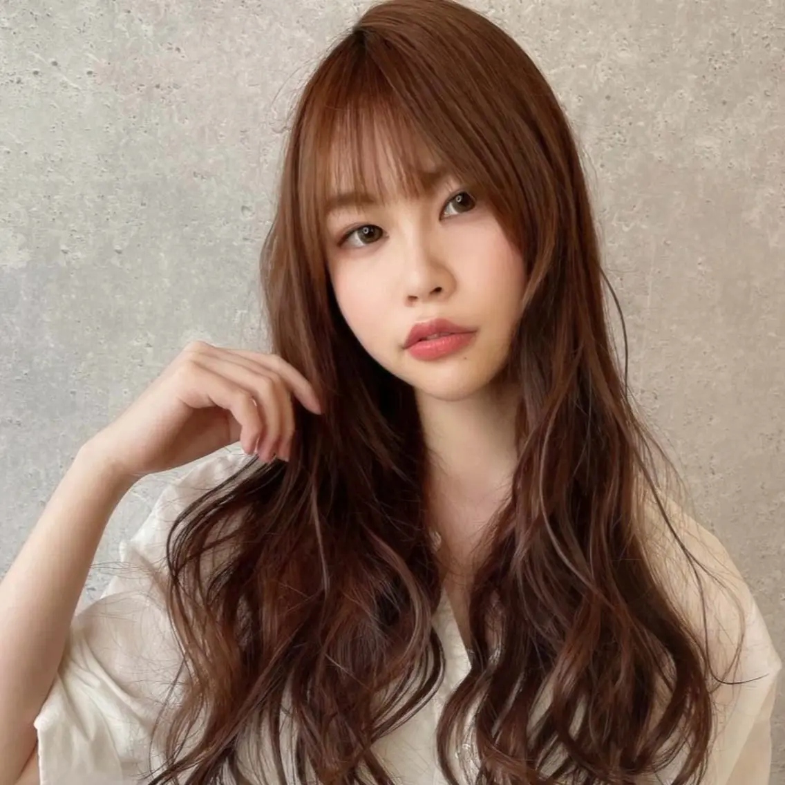 ロング カラー 韓国風ヘア カット パーマ トリートメント 髪質改善縮毛矯正 KAZUKIのヘアスタイル