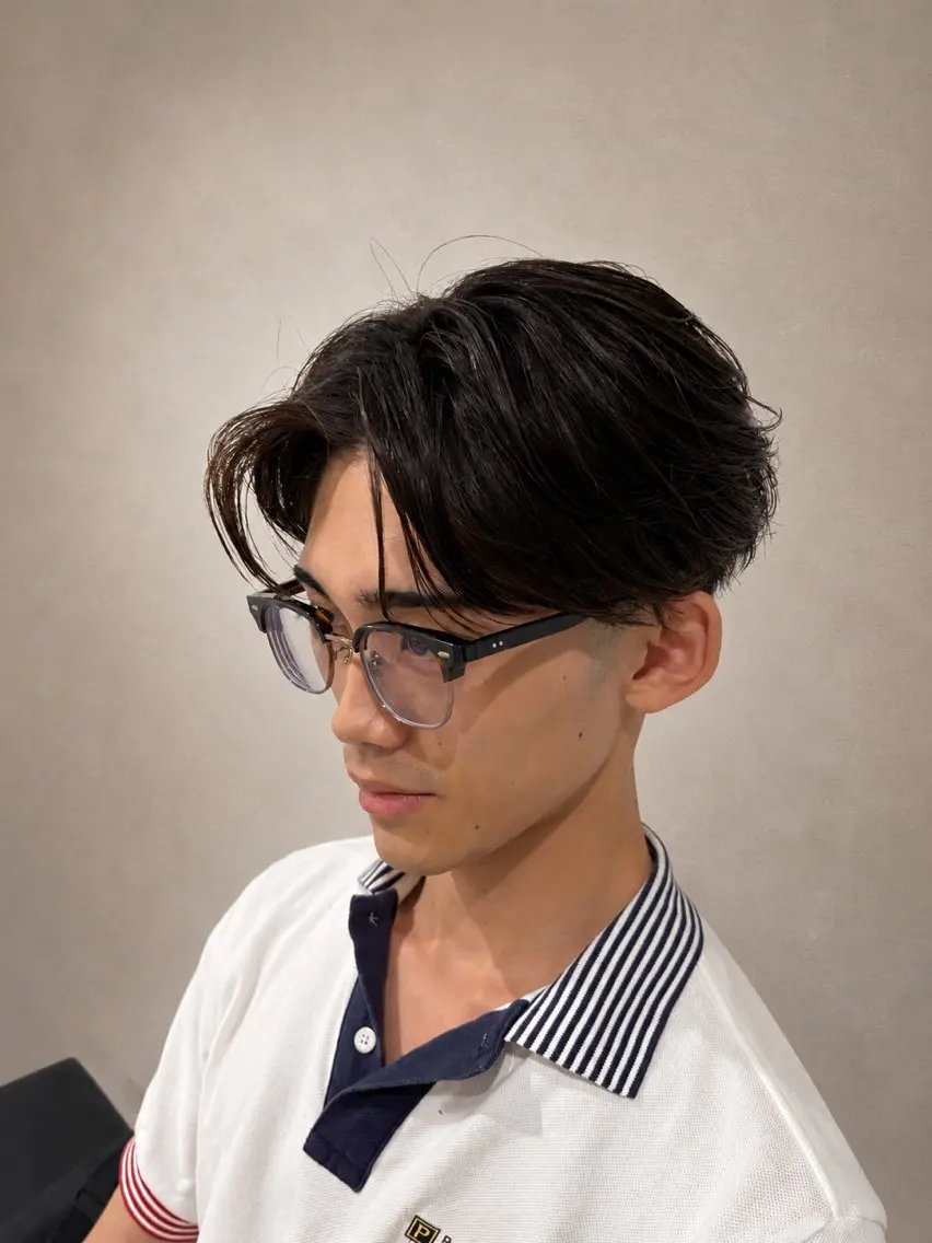 パーマ メンズ 縮毛矯正 熊谷 崇のヘアスタイル