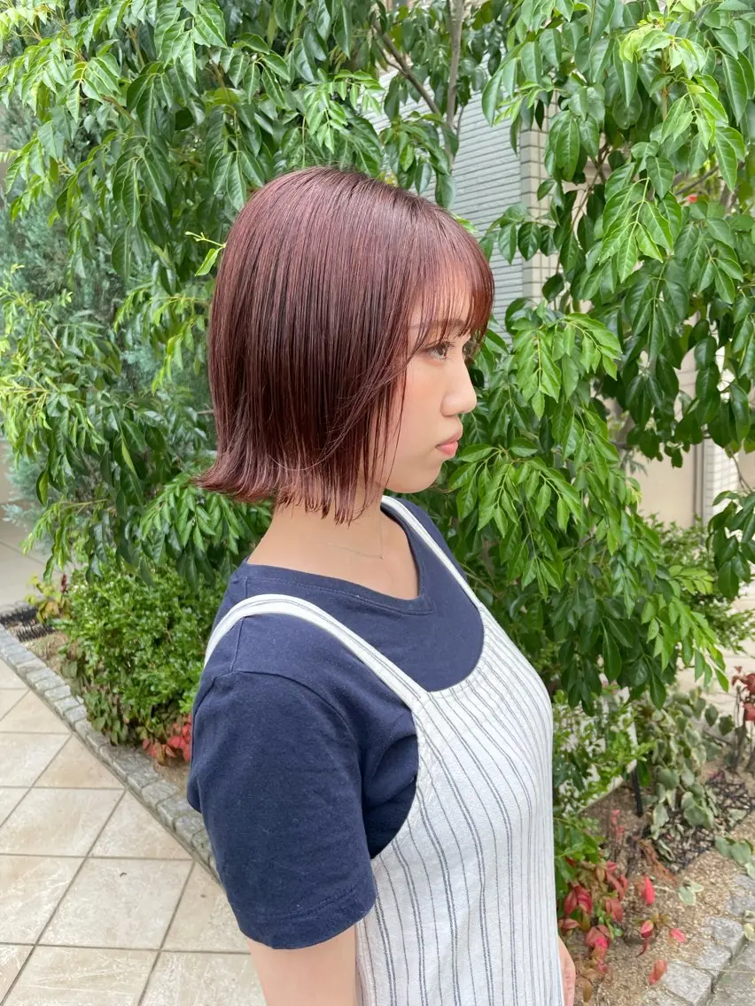 ショート カラー 松尾 遥花のヘアスタイル