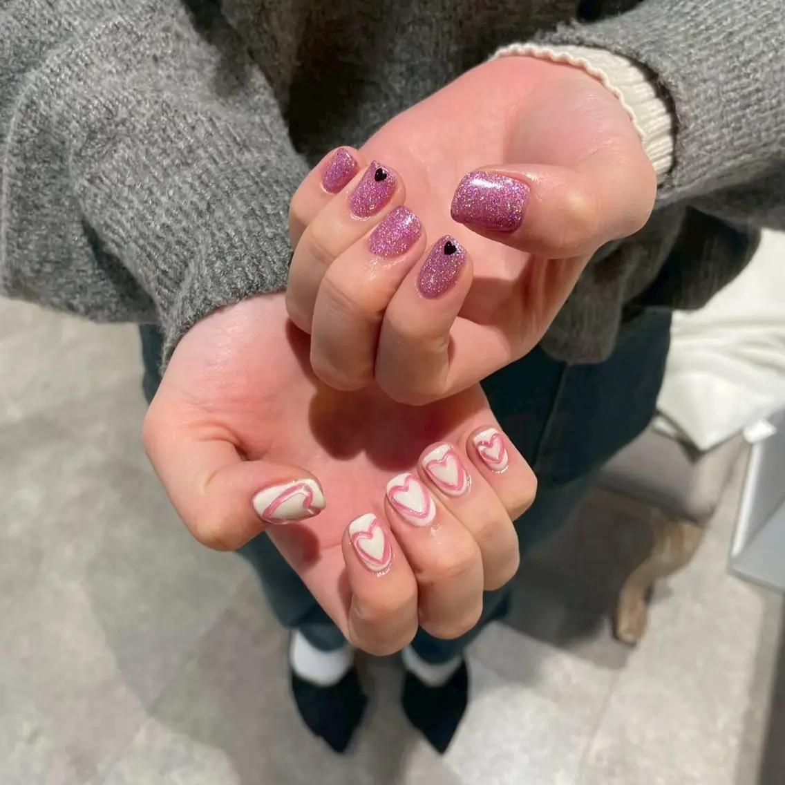 ネイル 🎀aoba🎀 カラー／ネイルのヘアスタイル