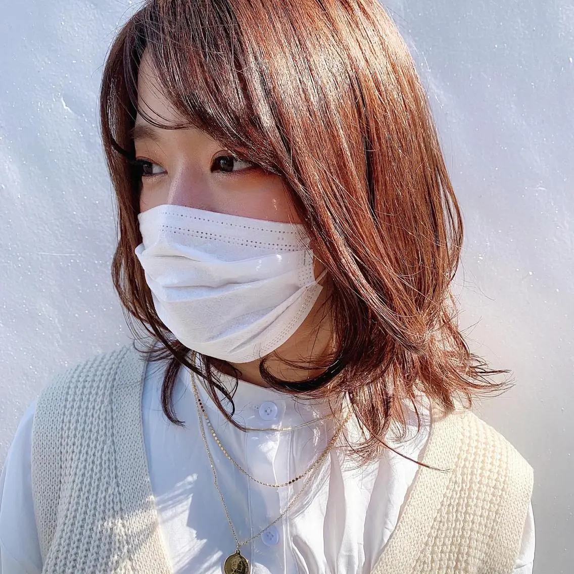 ミディアム カラー 中川 竜誠のヘアスタイル