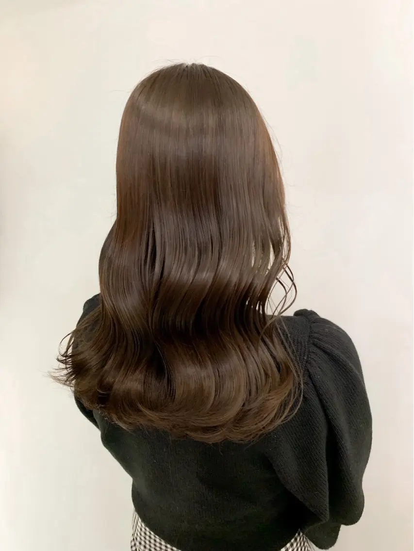 セミロング 菊地 心のヘアスタイル
