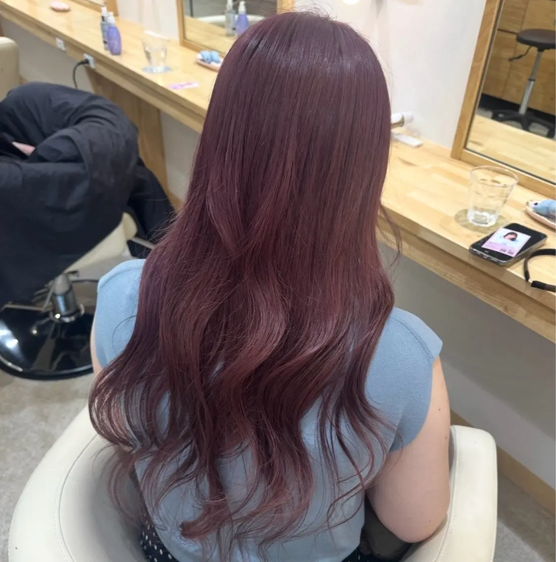 ロング カラー ヘアカラー トリートメント 淡い暖色カラー🩰 girly ♡ ノアのヘアスタイル