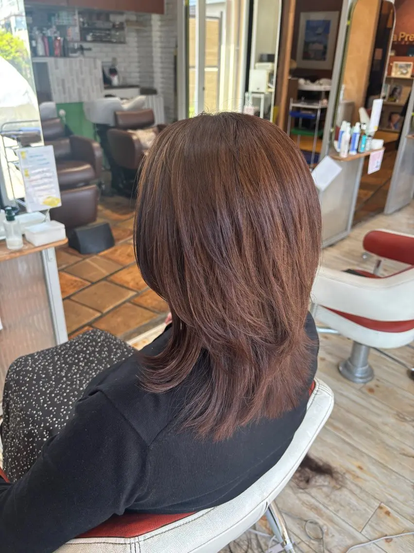 ミディアム 浜村 来図のヘアスタイル