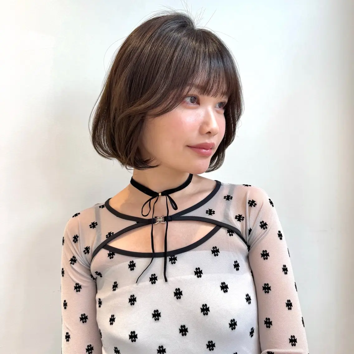 ショート カット ヘアカラー トリートメント 韓国/くびれミディ /レイヤー🧸‎千純のヘアスタイル