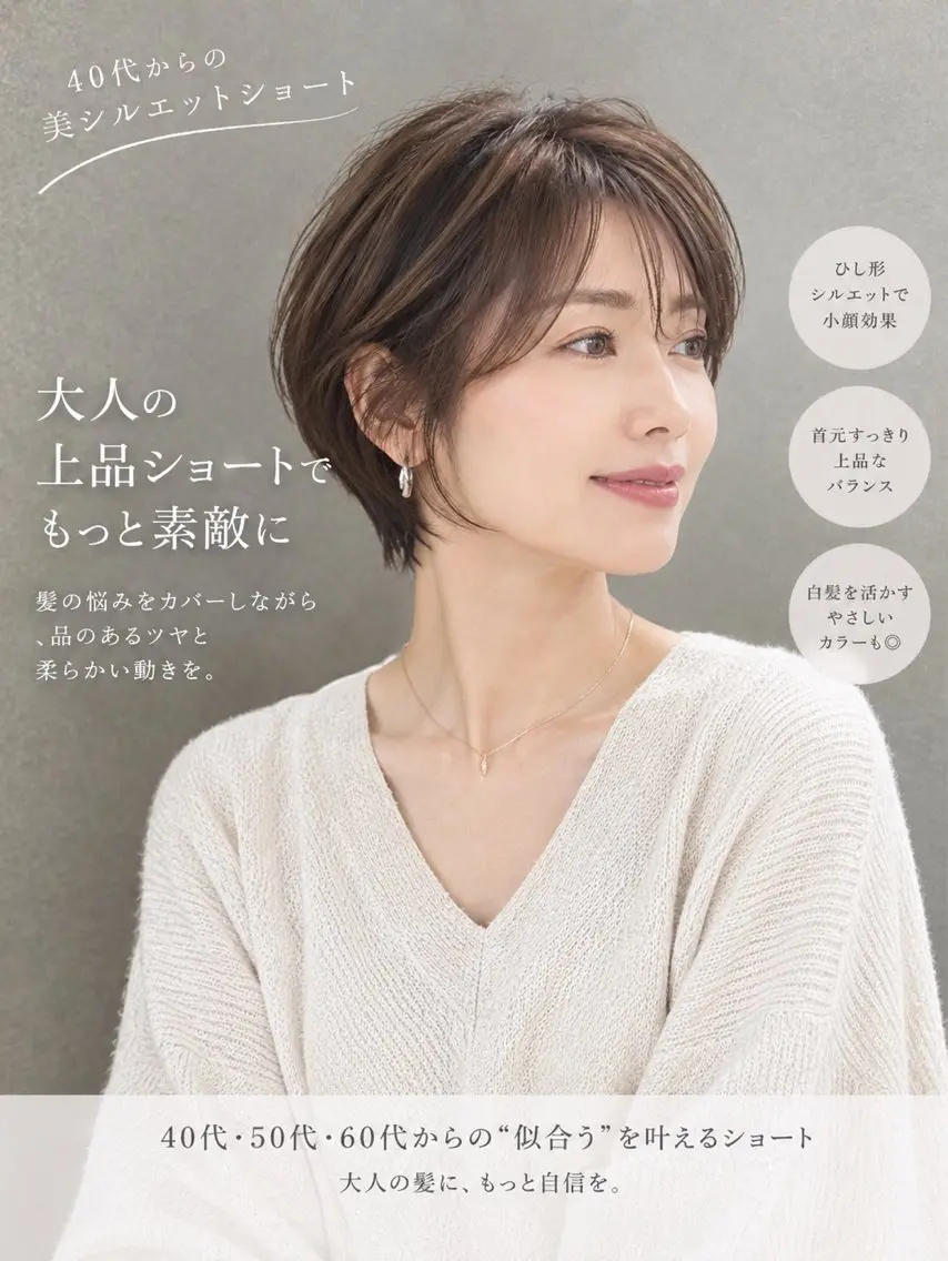 ショート ショートヘア 大人美人ショート 杉浦主馬のヘアスタイル