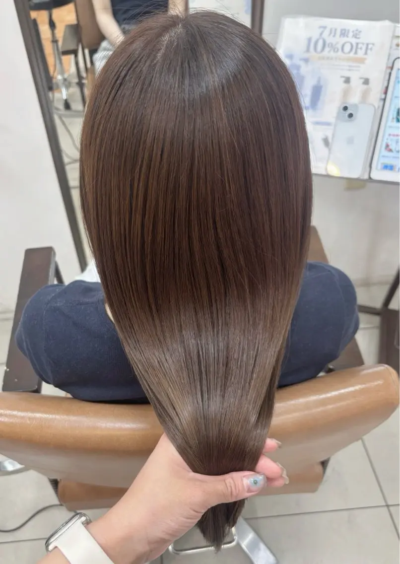 ミディアム カラー ブラウンカラー トリートメント カット ヘアカラー トリートメント 頭皮×髪質改善 透明感カラー💎中村のヘアスタイル