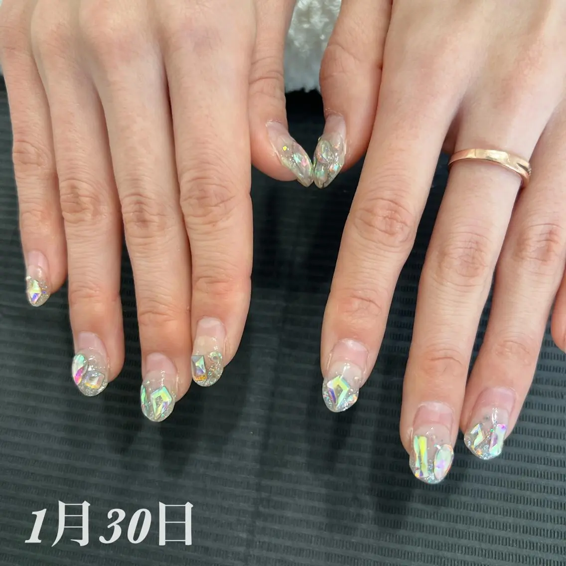 ネイル ジェルネイル パラジェル ハンドネイル peaberry nailのネイルデザイン