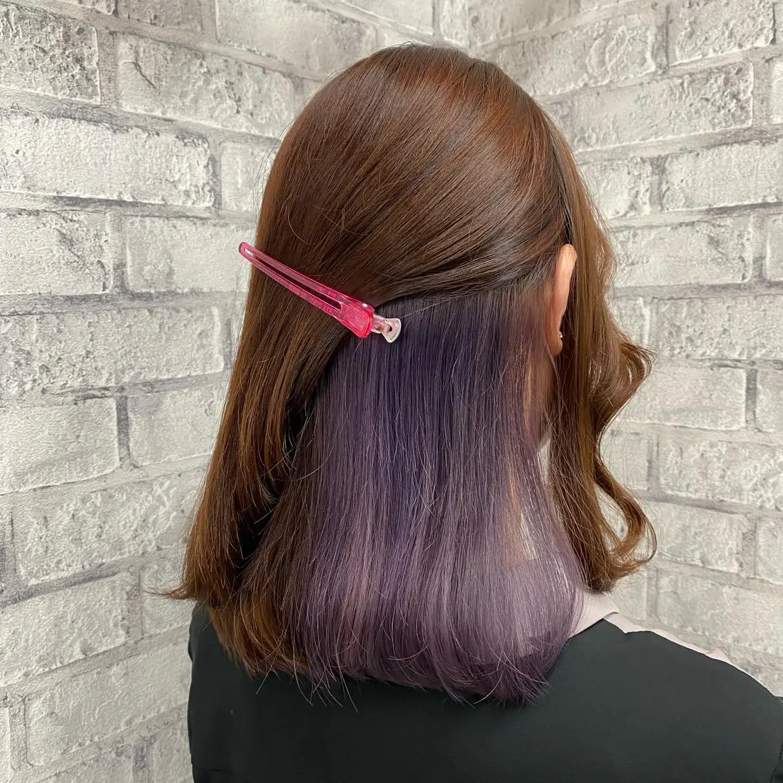 セミロング カラー パーマ ヘアアレンジ メンズ キッズ ネイル マツエク・マツパ アイブロウ 似合わせカラー♡髪質 改善🎀サトカ🍒のヘアスタイル