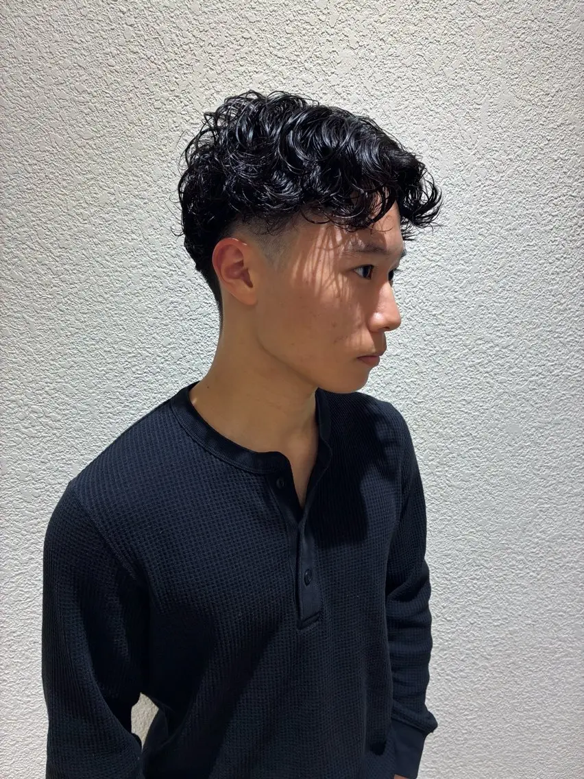 パーマ メンズ カット パーマ トリートメント 新規再来率No.1 金山/メンズパーマのヘアスタイル