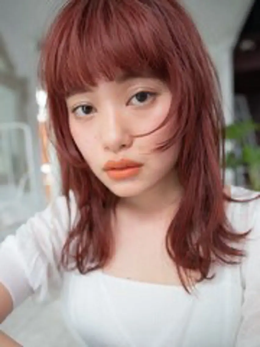 セミロング カラー ウルフカット .5 by soleil 小松店のヘアスタイル