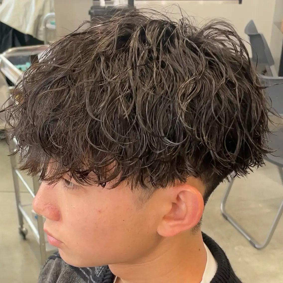 ミディアム パーマ ヘアアレンジ メンズ fifth 石川 凪のヘアスタイル