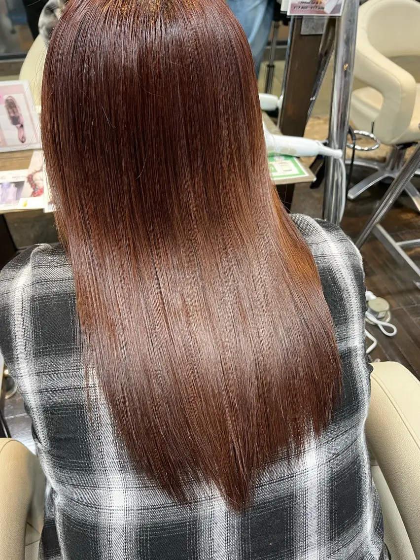 セミロング 岩本 果歩のヘアスタイル