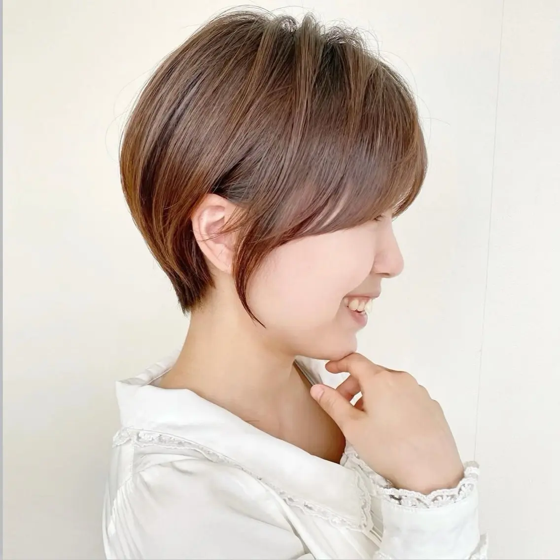 ショート yuka♡/暖色系/ ブリーチなしWカラーのヘアスタイル