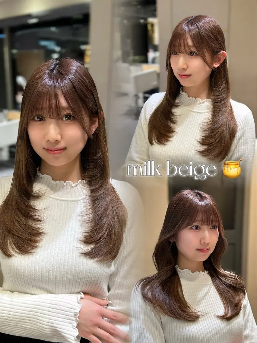 ロング 谷 亜澄のヘアスタイル