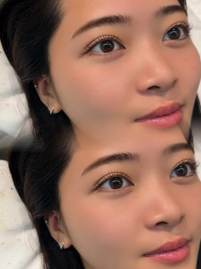 上下まつ毛パーマの写真