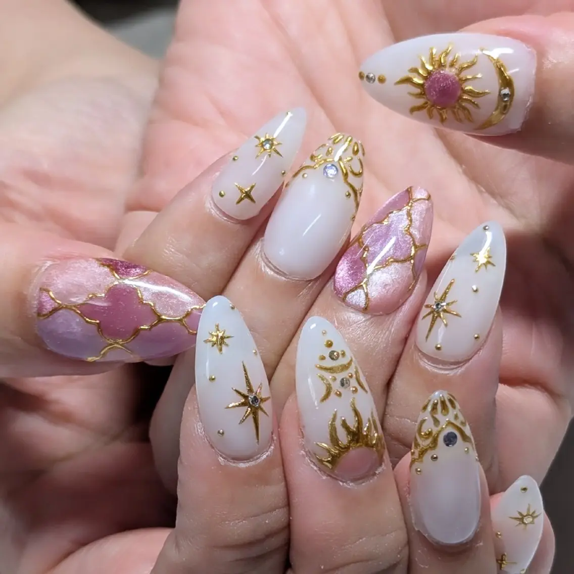 ネイル 長さ出し ハンドネイル ☆ KANON☆のネイルデザイン