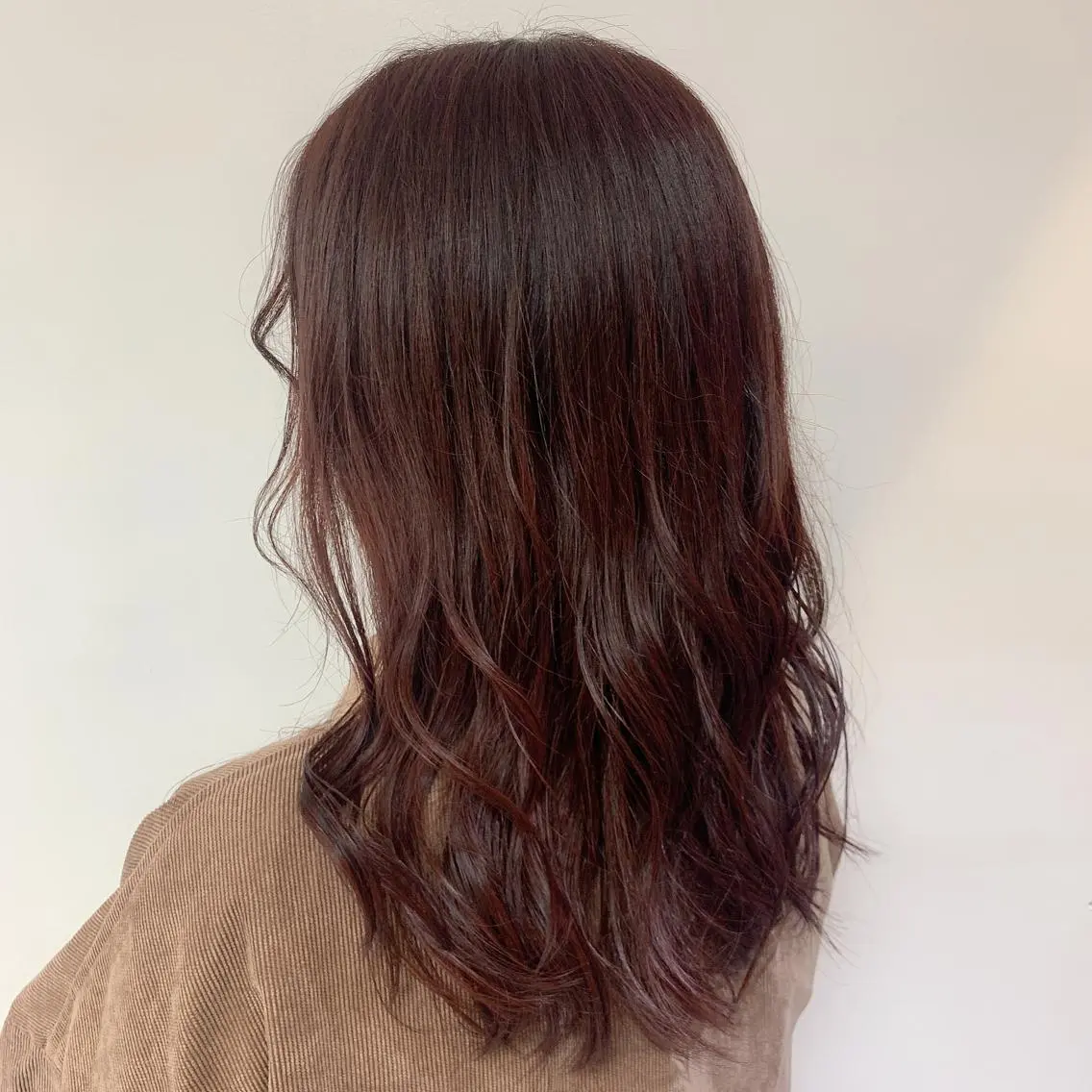 セミロング カラー ブラウンカラー ピンクカラー ピンクブラウン BASSA ANNEX店のヘアスタイル