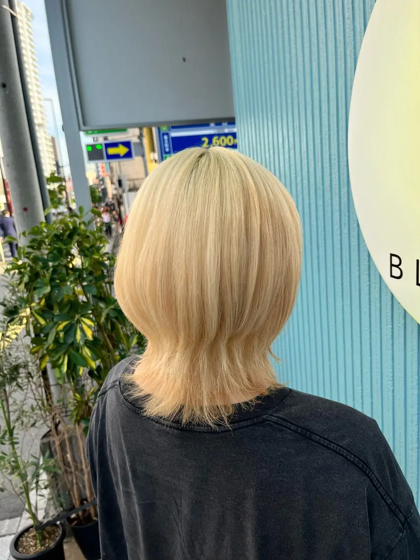 ショート カラー ダブルカラー インナーカラー 髪質改善 🫧ハイトーン/ ブリーチ🫧白石航汰のヘアスタイル