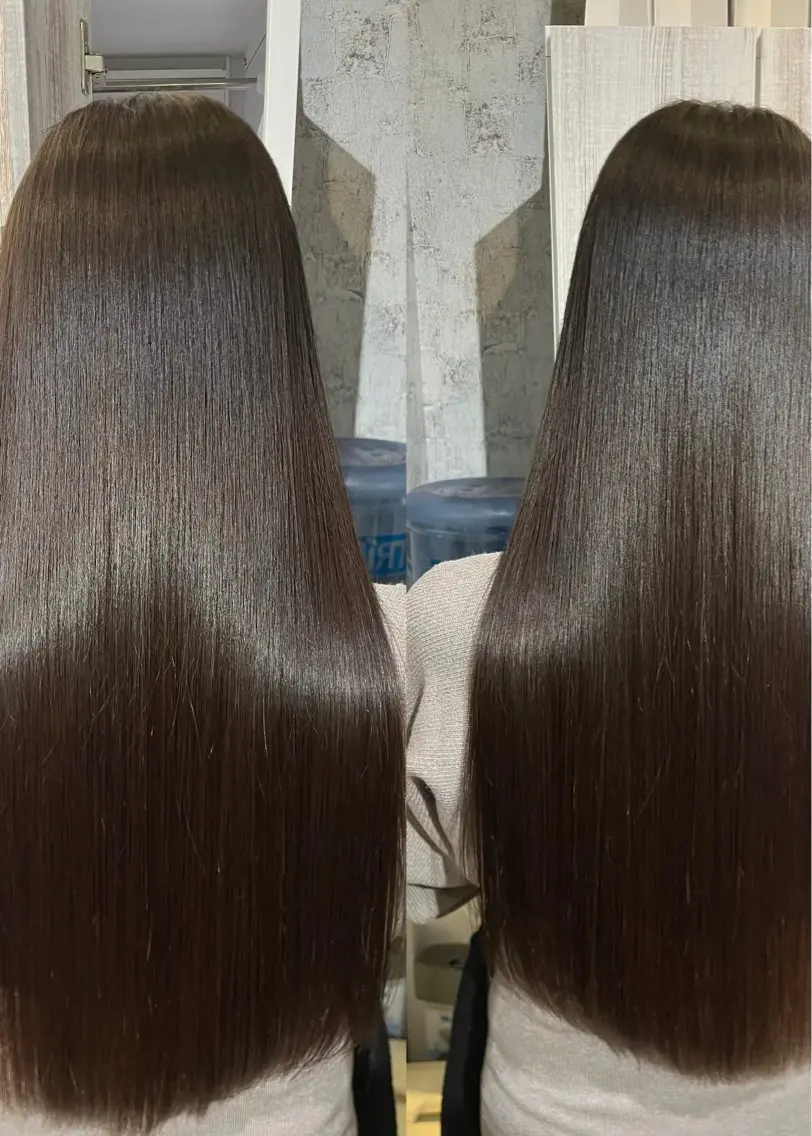 ロング 髪質改善 カット 縮毛矯正 ブリーチ縮毛矯正の プロ がいのヘアスタイル