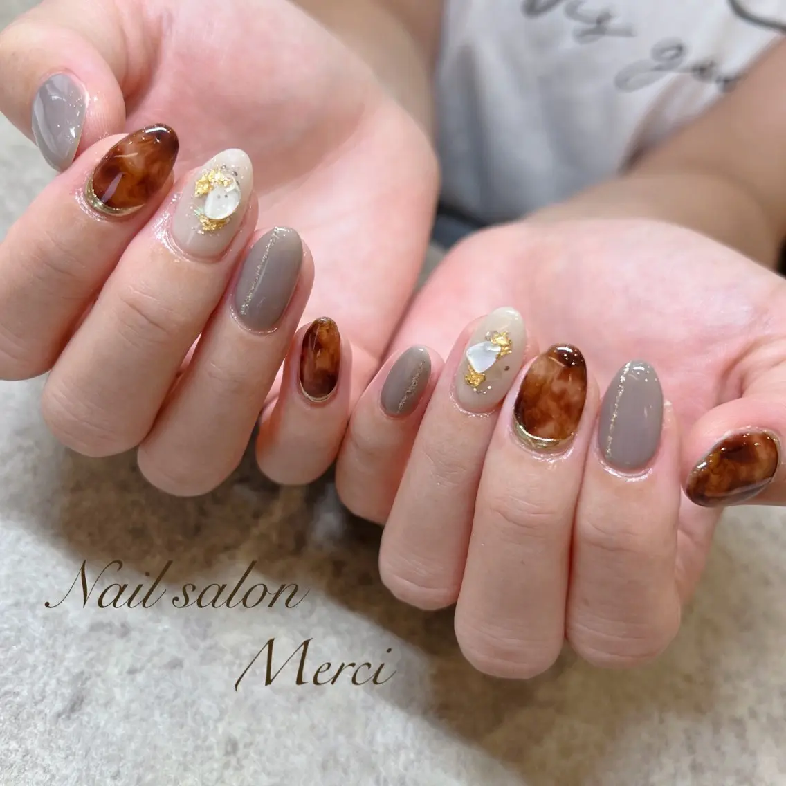ネイル ハンドネイル Merci MAYURI️🎀️のネイルデザイン
