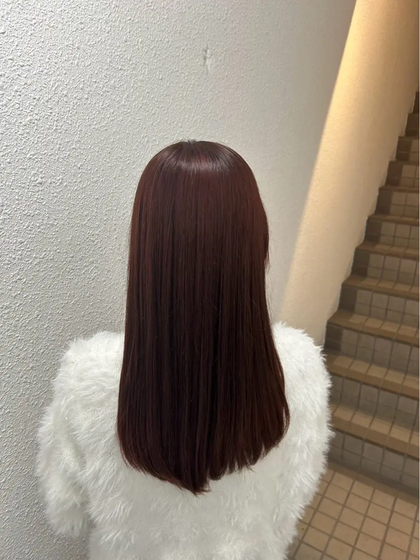 ロング カラー カット ヘアカラー トリートメント 吉田 和/縮毛矯正/ ダブルカラーのヘアスタイル