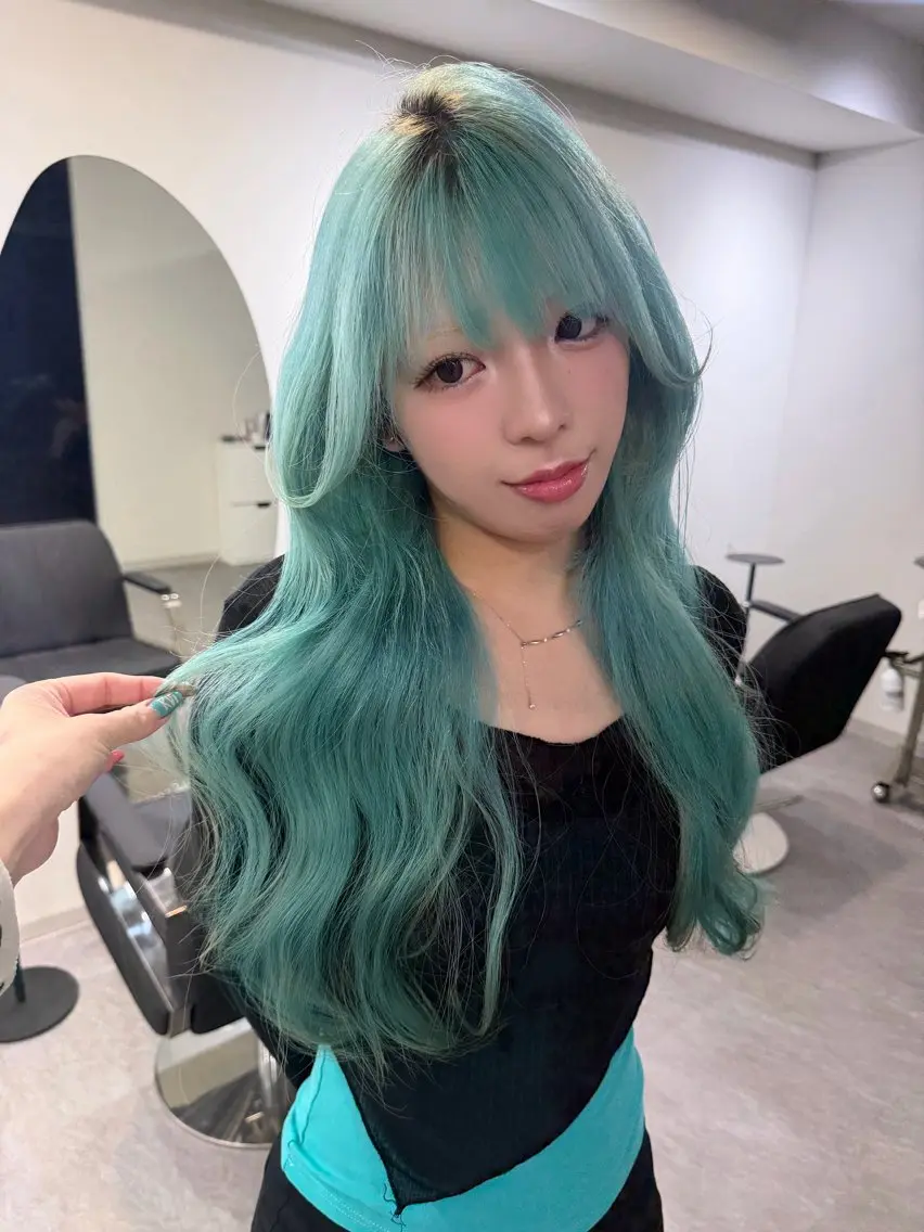 ロング 【ピンク/ラベンダー 】mao🐩💜のヘアスタイル