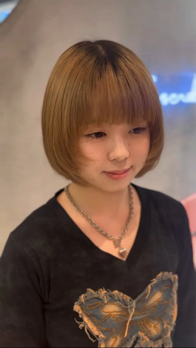 ショート カット ヘアカラー トリートメント Tiktok5.8 万人🔥HAOのヘアスタイル