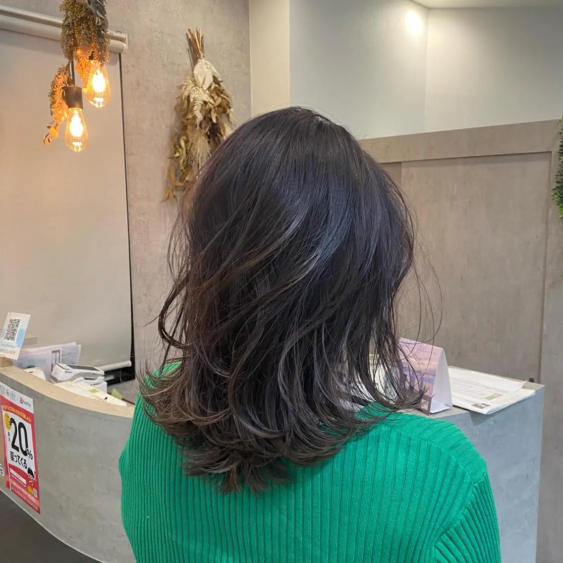 セミロング カラー グレージュ ラベンダーカラー ラベンダーグレージュ ラベンダーグレー ノンダメージ 🥑mikubanのヘアスタイル