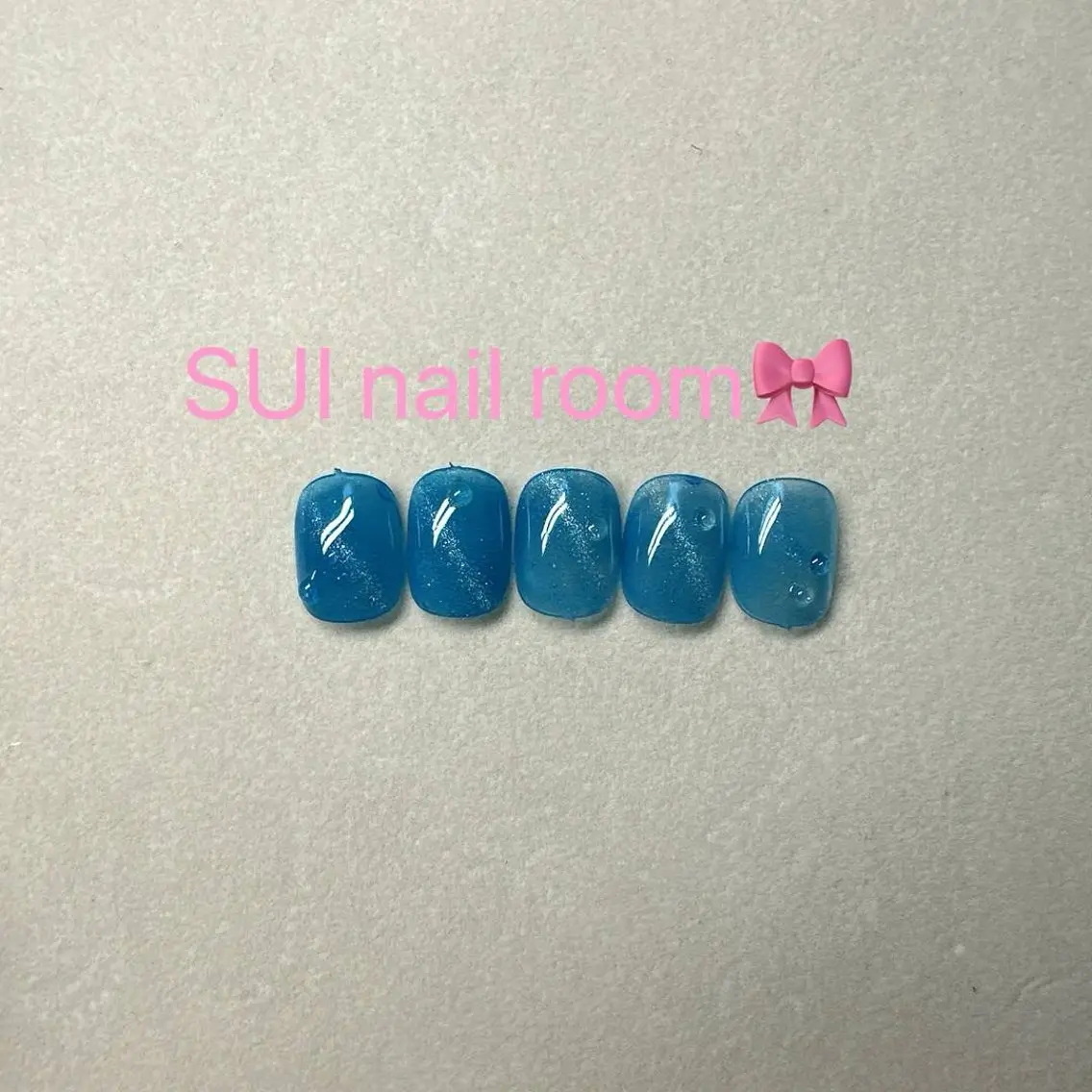 ネイル ブルー フットネイル フットネイル SUI Nail Roomのネイルデザイン