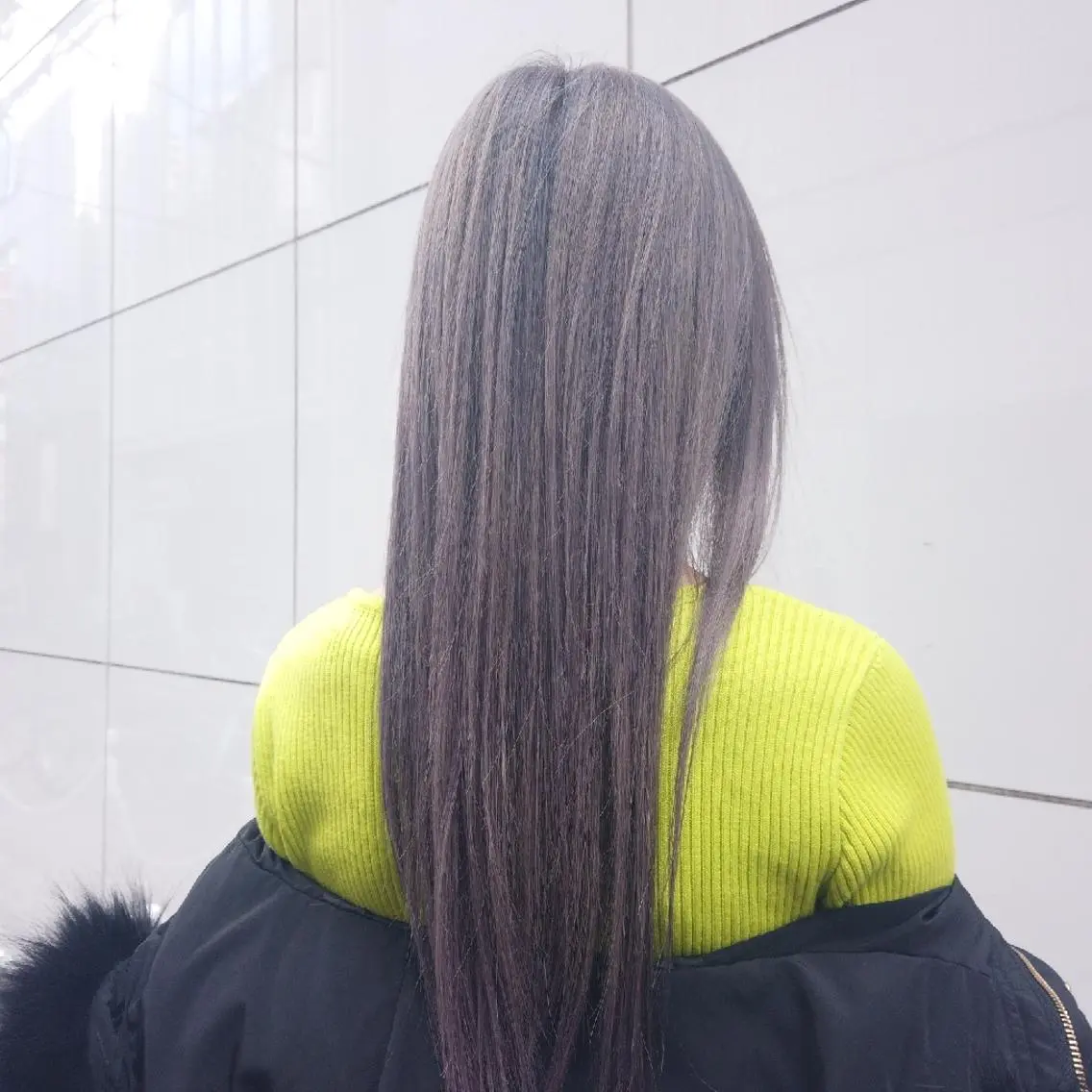 ロング カラー ヘアアレンジ グレージュ ハイトーンカラー ハイトーングレージュ カット ヘアカラー 竹内啓太 ボブのヘアスタイル