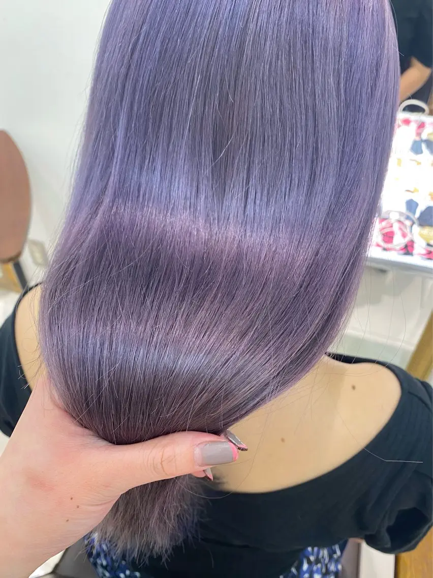 ロング カラー ヘアアレンジ 透明感カラー 髪質改善 透明感カラー ai🫧🪞のヘアスタイル