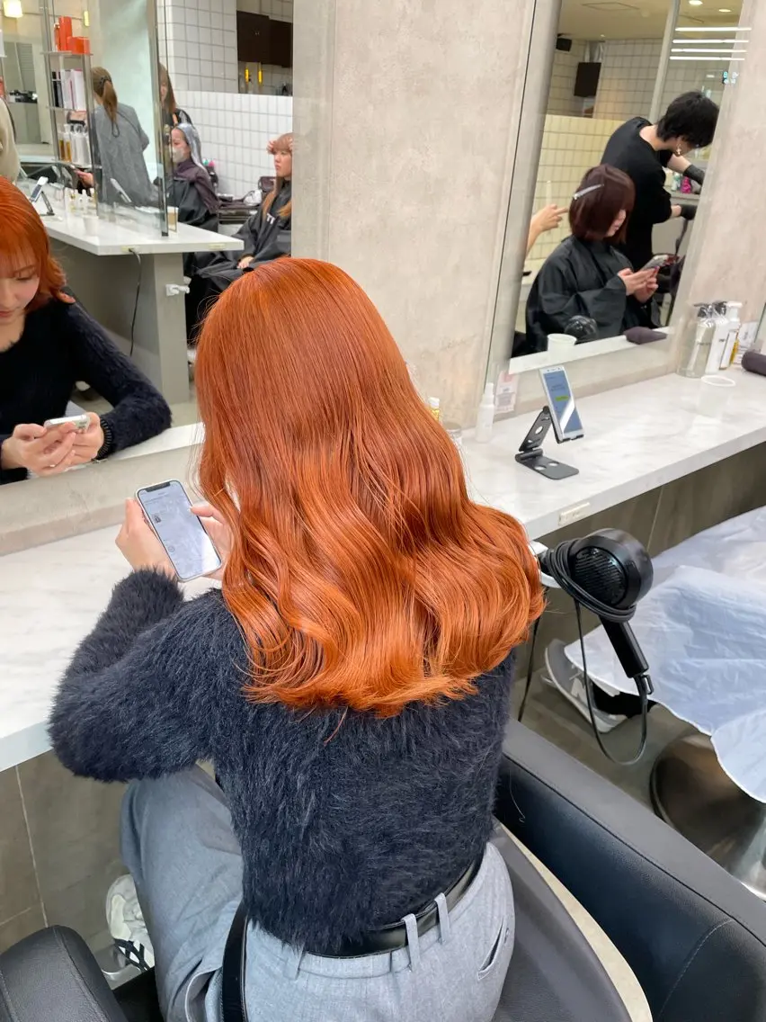 ロング カラー ヘアアレンジ ヘアカラー トリートメント ヘアセット 💗横浜美容室 💗HARUNAのヘアスタイル