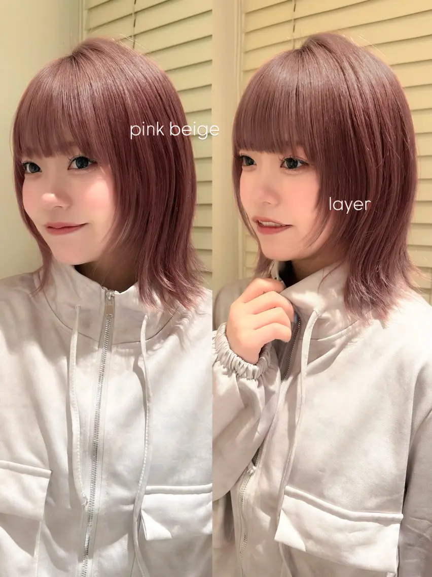 ミディアム カラー ヘアカラー トリートメント 🪐レイヤー/抜け感 カラー/加野彩果🪐のヘアスタイル