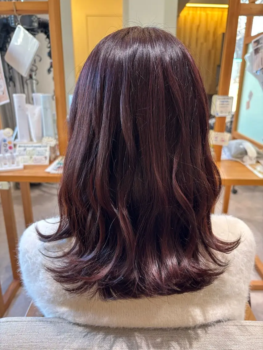 ミディアム ピンクブラウン Konoha🌙 Cherirのヘアスタイル