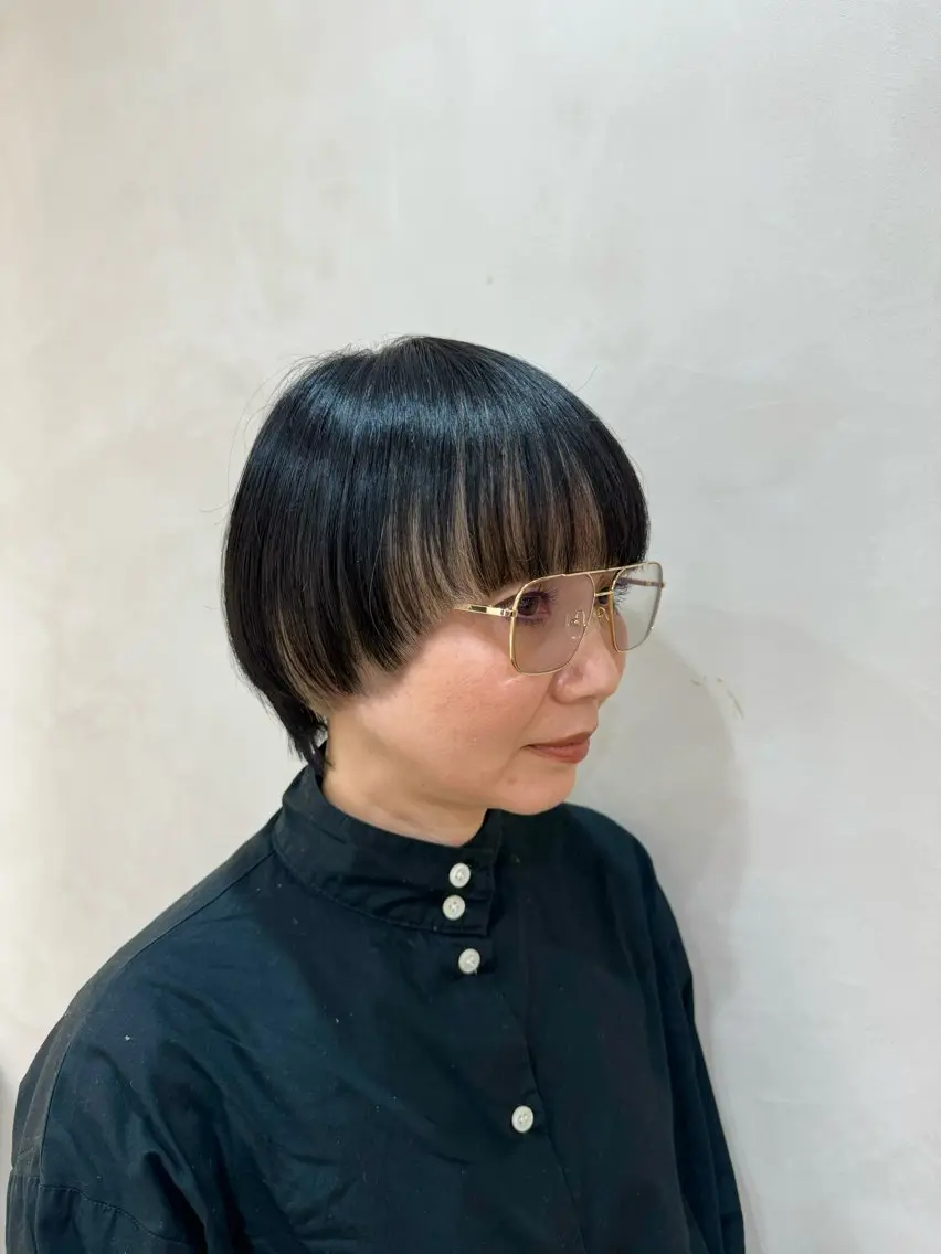 ショート カラー カット ヘアカラー トリートメント ダブルカラー /レイヤー/アリサのヘアスタイル