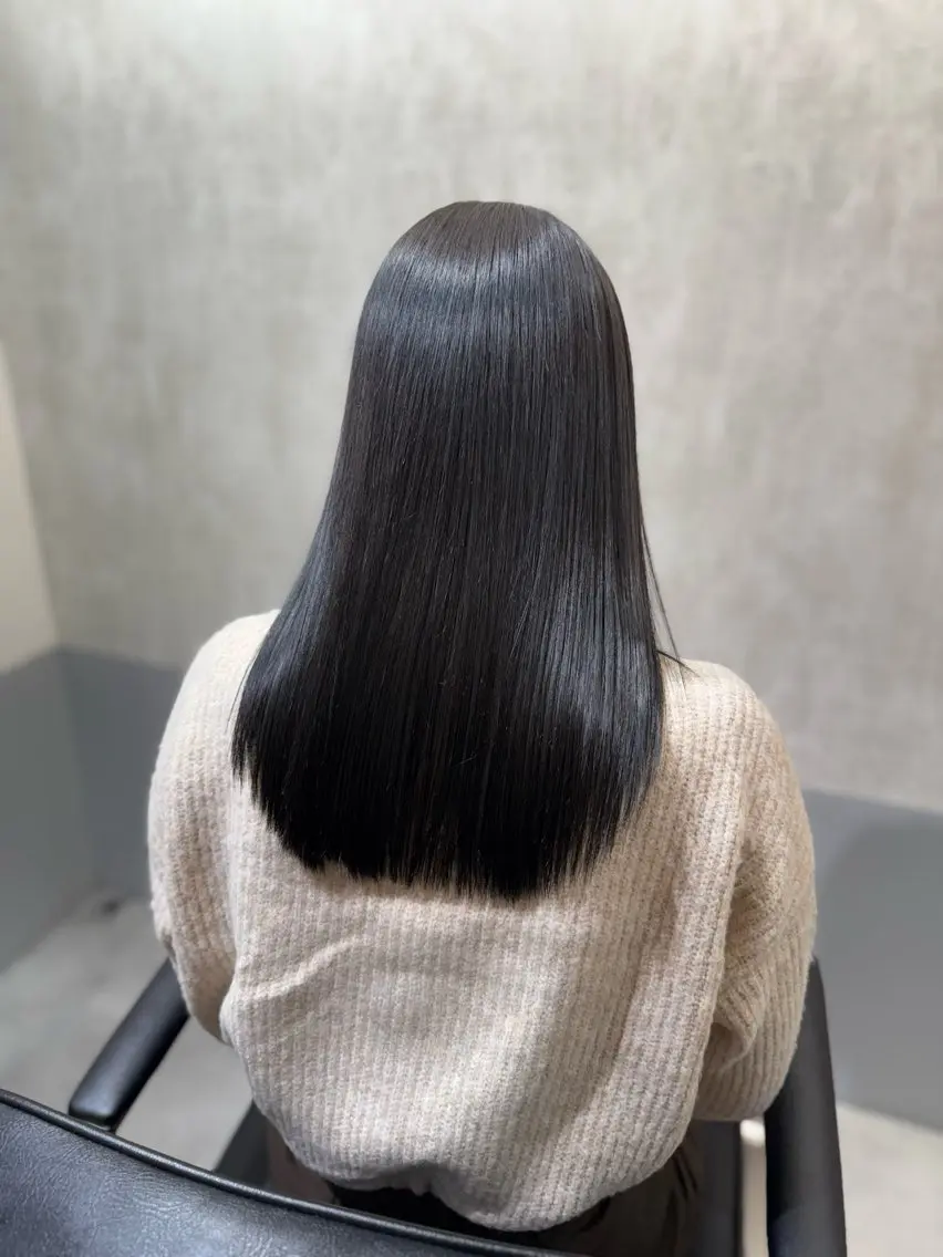 セミロング 髪質改善 酸性ストレート 神戸ボブ✂️ ioe三宮/田 伸佳のヘアスタイル