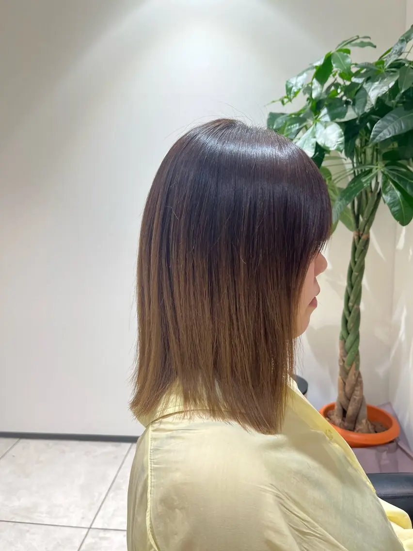 ミディアム パーマ 縮毛矯正 トリートメント 🫧美髪縮毛矯正🫧 Haruのヘアスタイル