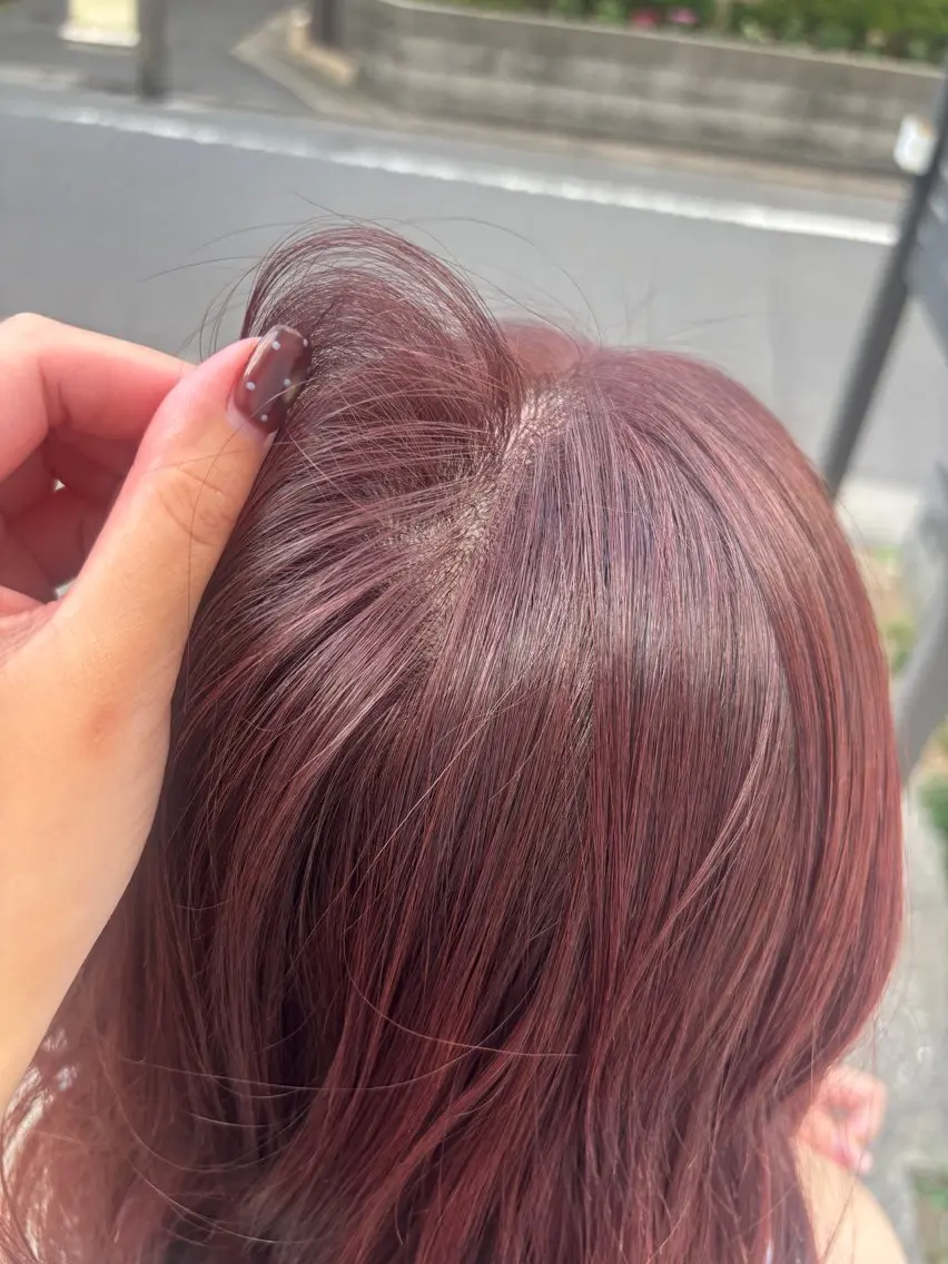 ロング カラー ブリーチ ブリーチなしカラー ピンクカラー ヘアカラー HIBIKI / 透明感カラーのヘアスタイル