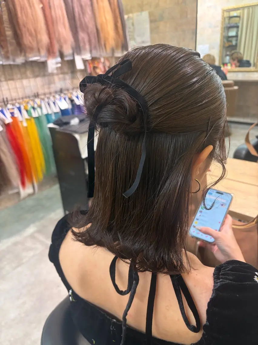ショート ヘアアレンジ ショートヘア ヘアセット 前田 みのりのヘアスタイル