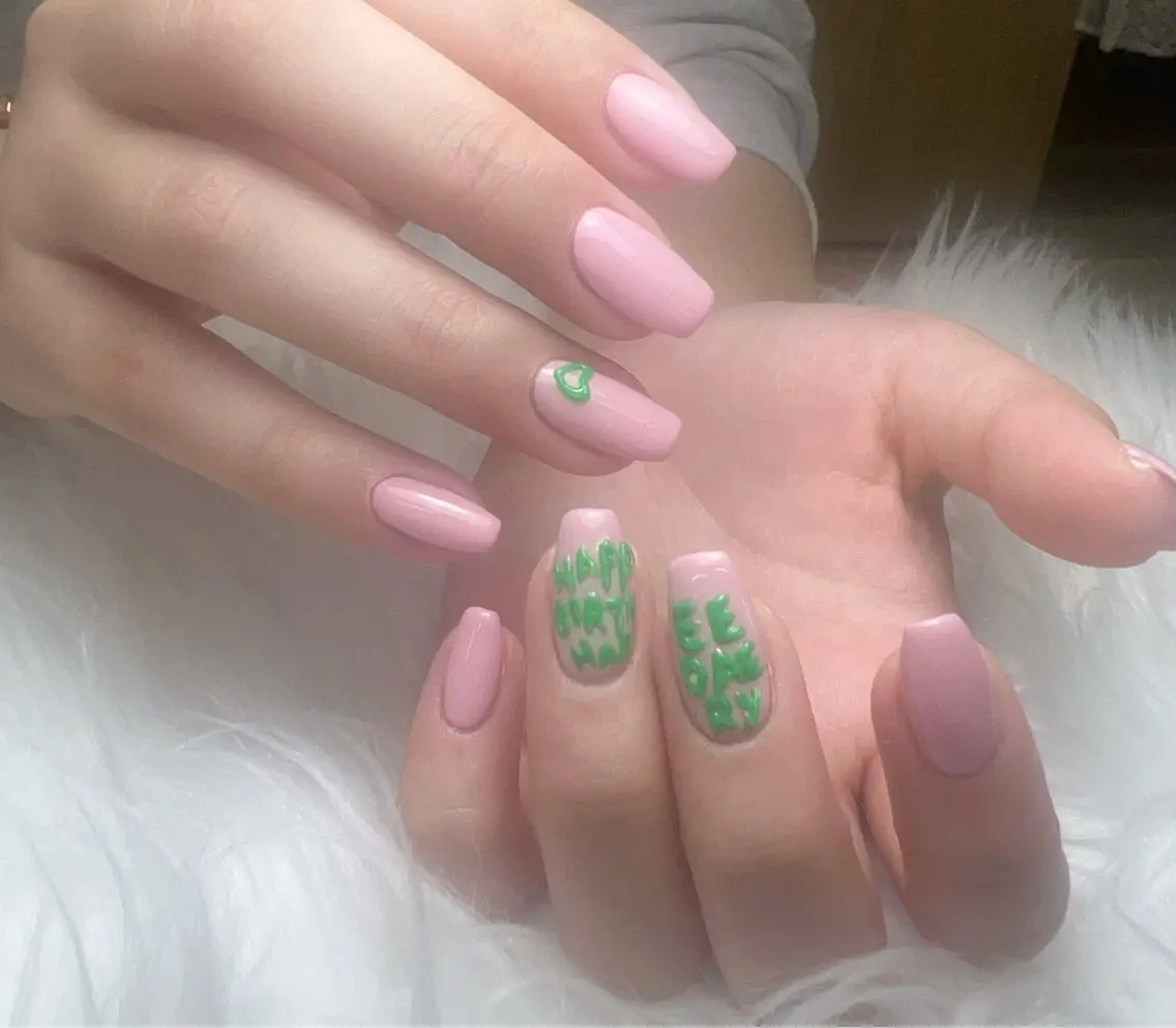 ネイル アートネイル 持ち込み ピンク ハンドネイル Floria nail salonのネイルデザイン