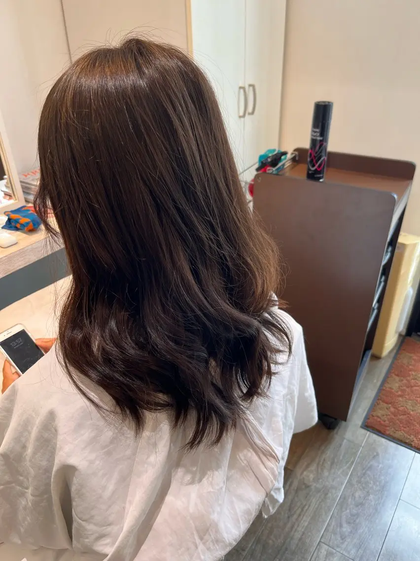 ロング 福本 好子のヘアスタイル
