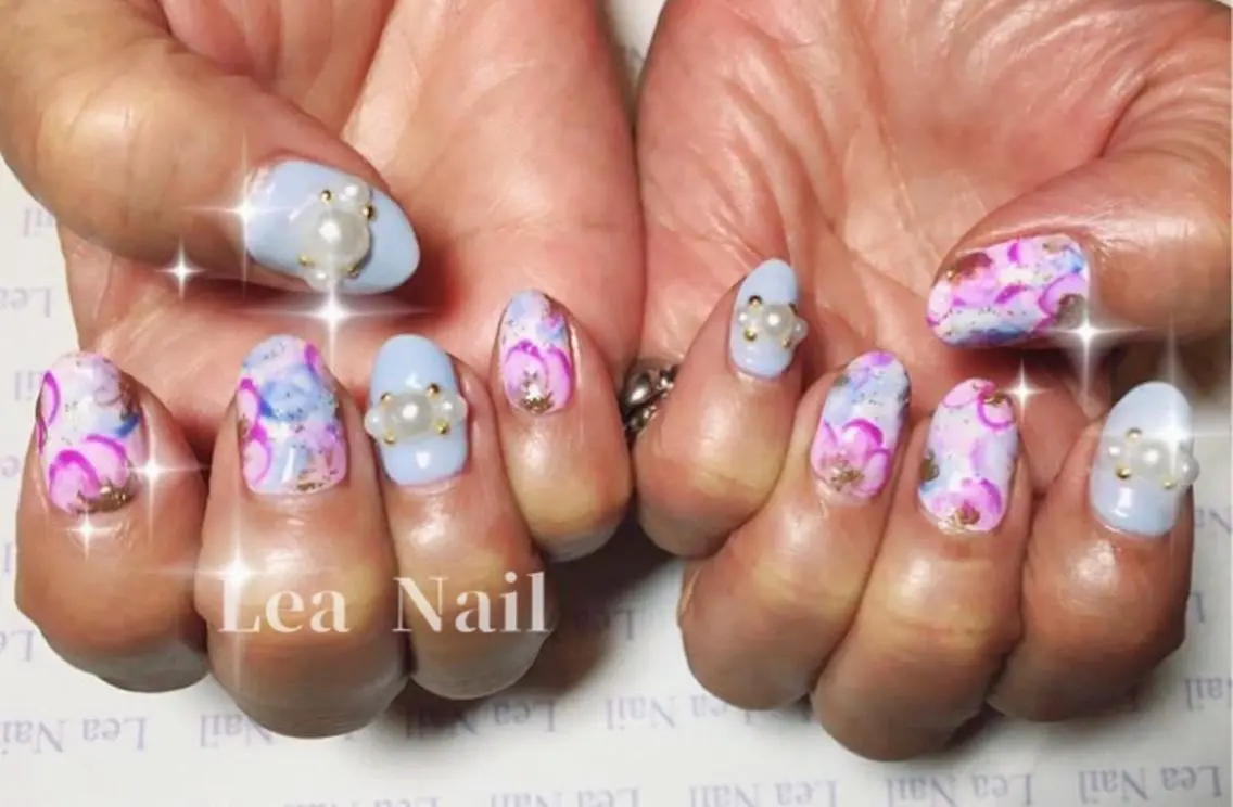 ネイル フラワーネイル Lea Nailのネイルデザイン