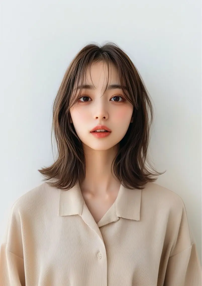 ミディアム 【レイヤー特化】 ミディアム/深川諒のヘアスタイル