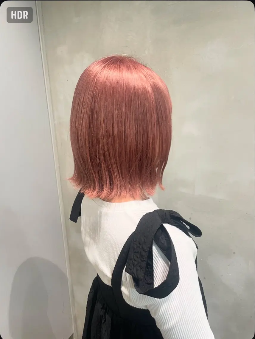 ショート カラー ベージュカラー ブリーチ ピンクカラー ピンクベージュ ハイトーン/透明感 yuinaのヘアスタイル