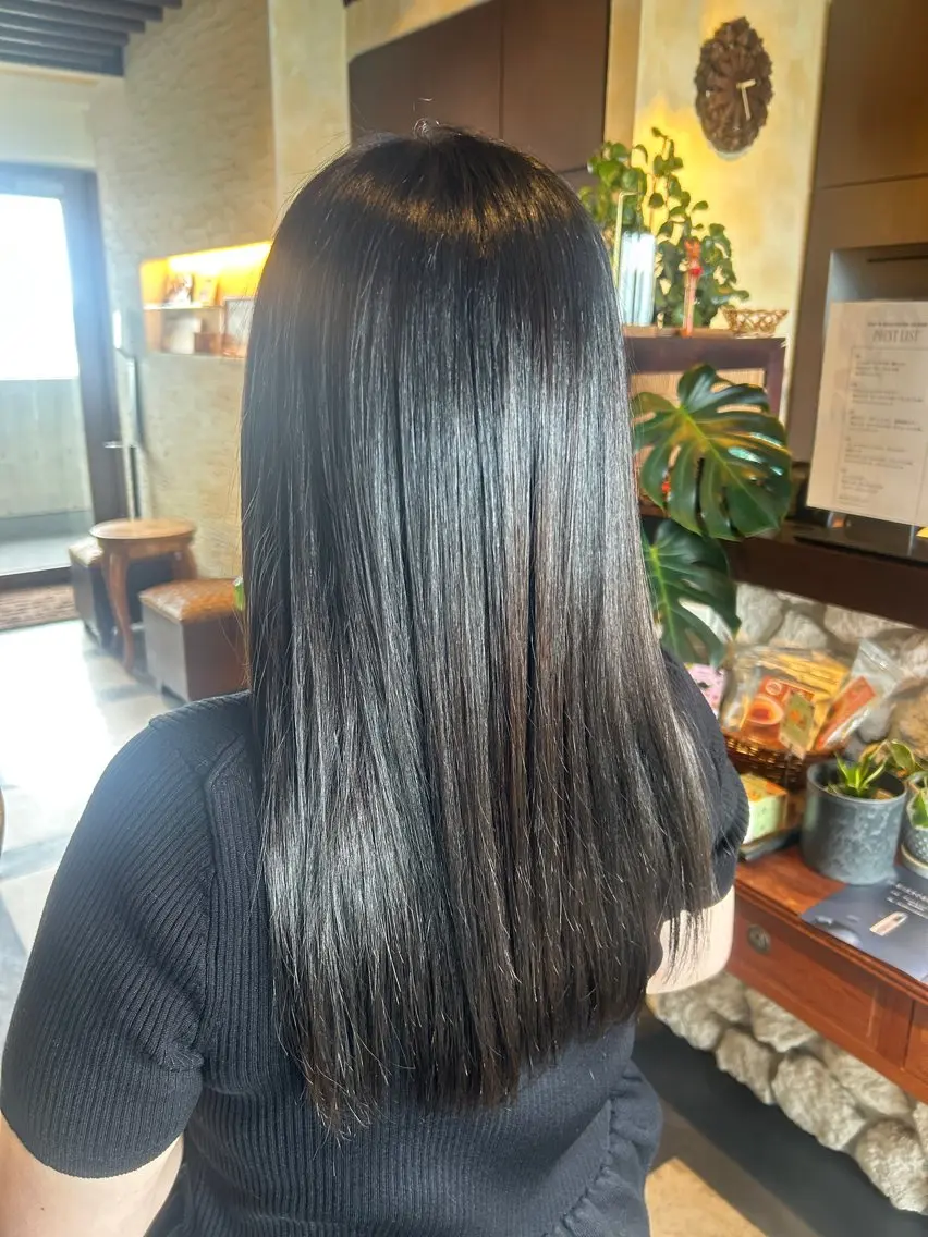 ロング カラー パーマ 縮毛矯正 茅ヶ崎/まつ毛パーマ /カット/kaeのヘアスタイル