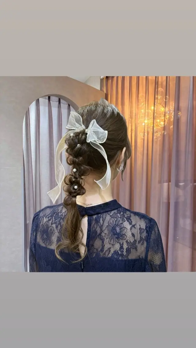 ロング ヘアアレンジ ヘアセット 🎀髪質改善/艶カラ ー/大宮/そら🎀のヘアスタイル