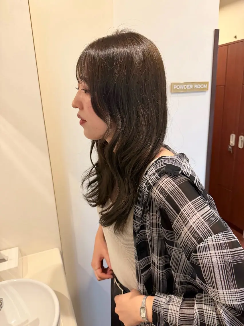 ロング カラー ヘアカラー はるな/透明感カラー /Wカラーのヘアスタイル