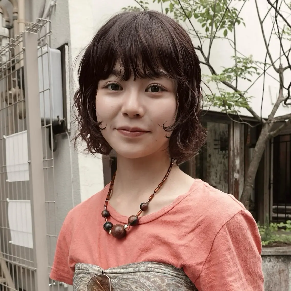ミディアム カット パーマ 川田大輝 ナチュラルモードのヘアスタイル